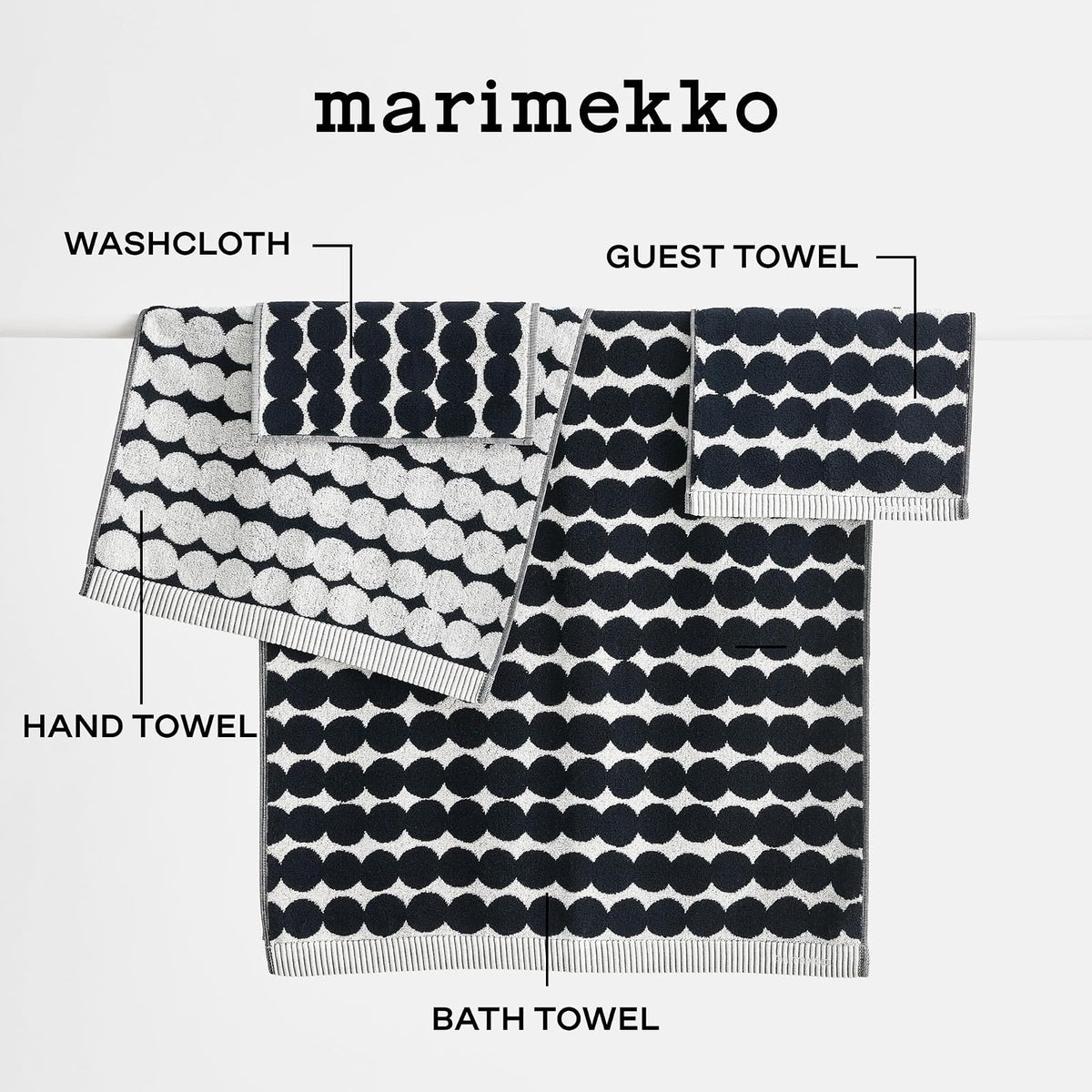 Marimekko Räsymatto Toalla de algodón de Rizo