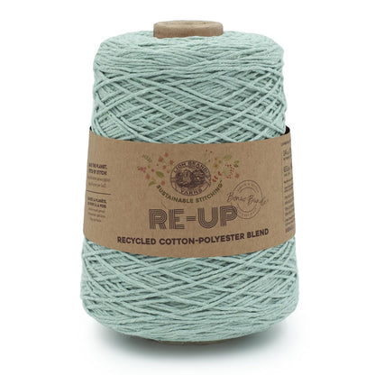 Lion Brand Estambre Re-Up Bonus, Algodón Reciclado, 651 Yardas - 1 paquete - Spray de surf