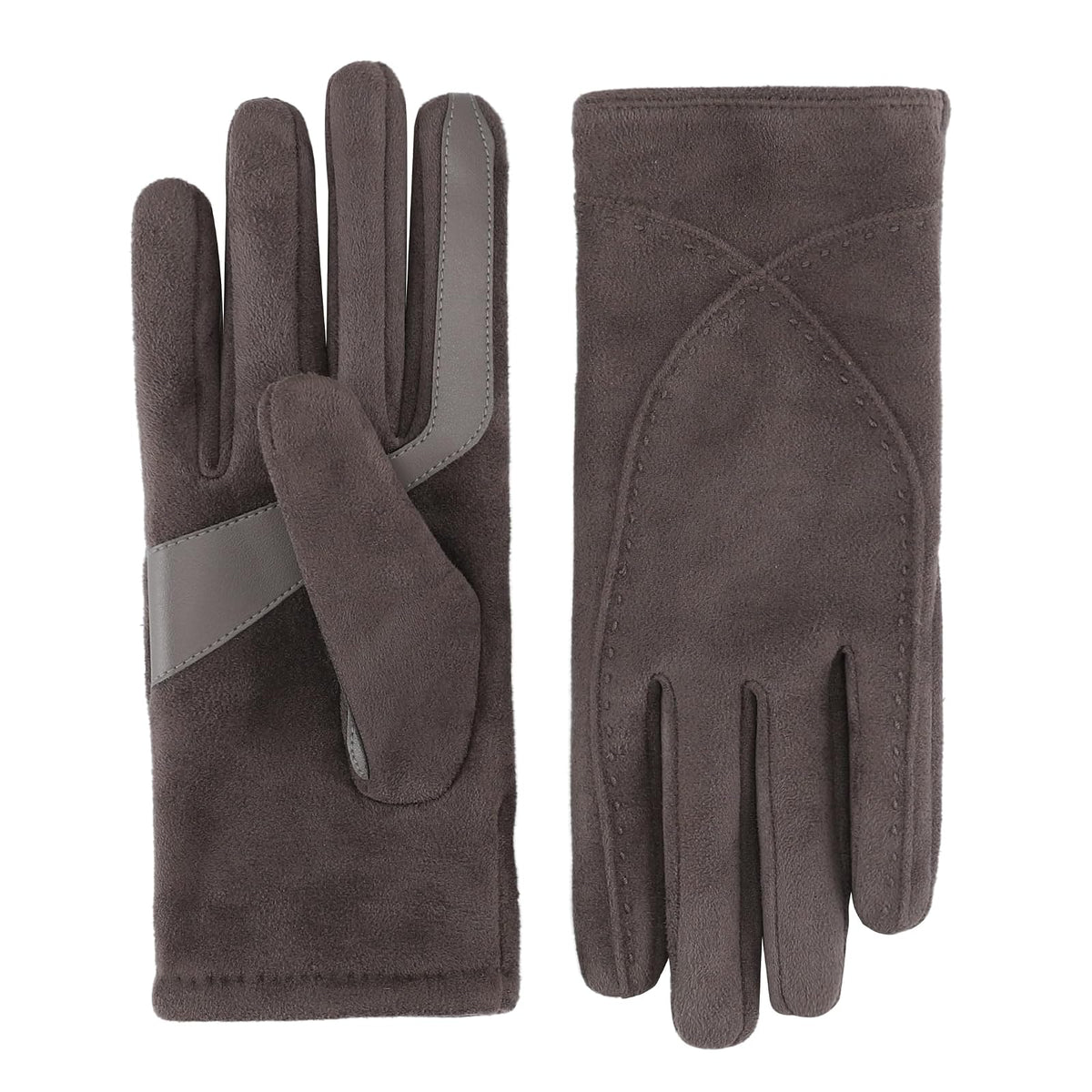 isotoner Women's Water Repellent and Touchscreen Microsuede Gloves GuanteMujer