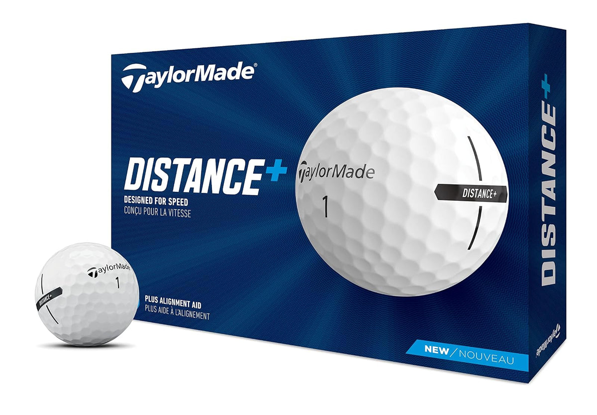 TaylorMade Distance+ Pelotas de Golf - Blanco - 2021