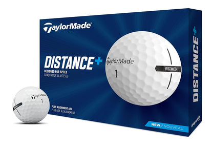 TaylorMade Distance+ Pelotas de Golf - Blanco - 2021