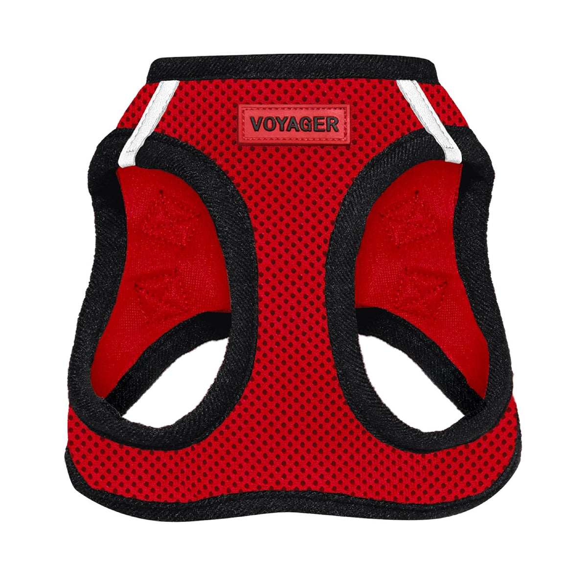 Best Pet Supplies Arnés Voyager Step-In Air para Perro, Todo Clima - XS (Chest: 13 - 14.5") - rojo, (Red Base)