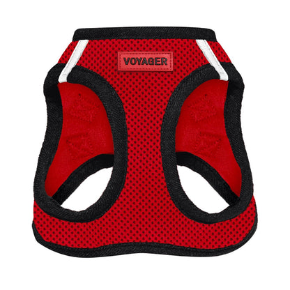 Best Pet Supplies Arnés Voyager Step-In Air para Perro, Todo Clima - XS (Chest: 13 - 14.5") - rojo, (Red Base)