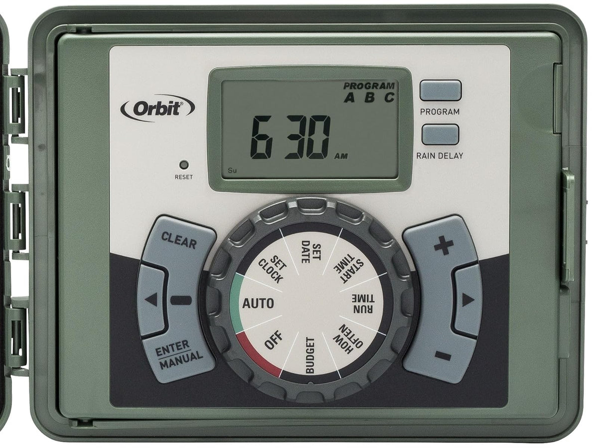 Orbit 57894 4-Station Outdoor Swing Panel Sprinkler System Timer