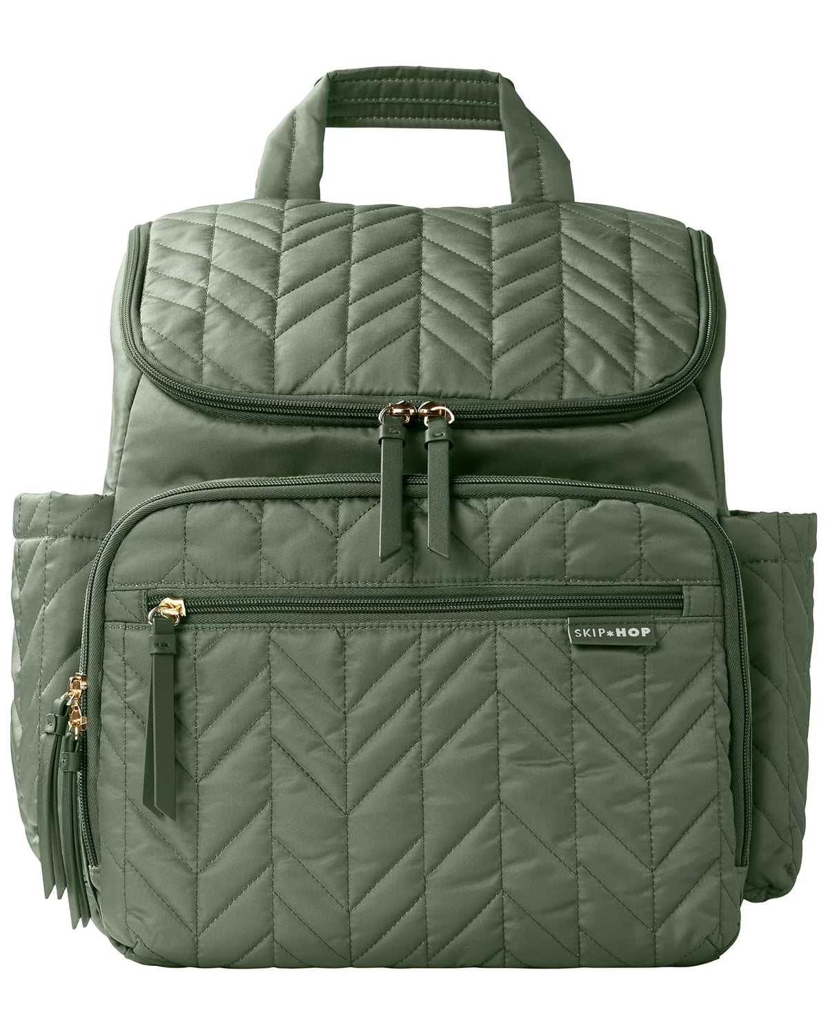 Skip Hop Mochila Forma para Pañales, Cubos de Empaque Incluidos - Verde salvia