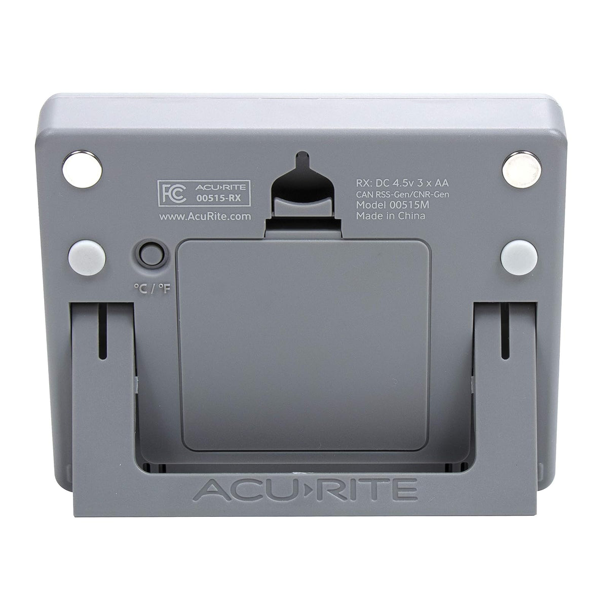 AcuRite - Termómetro digital inalámbrico para refrigerador y congelador con alarma, temperatura máxima/mínima para el hogar y restaurantes (00515M) 4.25 x 3.75 pulgadas