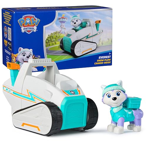 Paw Patrol, quitanieves de Everest, vehículo de Juguete con Figura de acción Coleccionable, Juguetes respetuosos con el Medio Ambiente para niños y niñas a Partir de 3 años