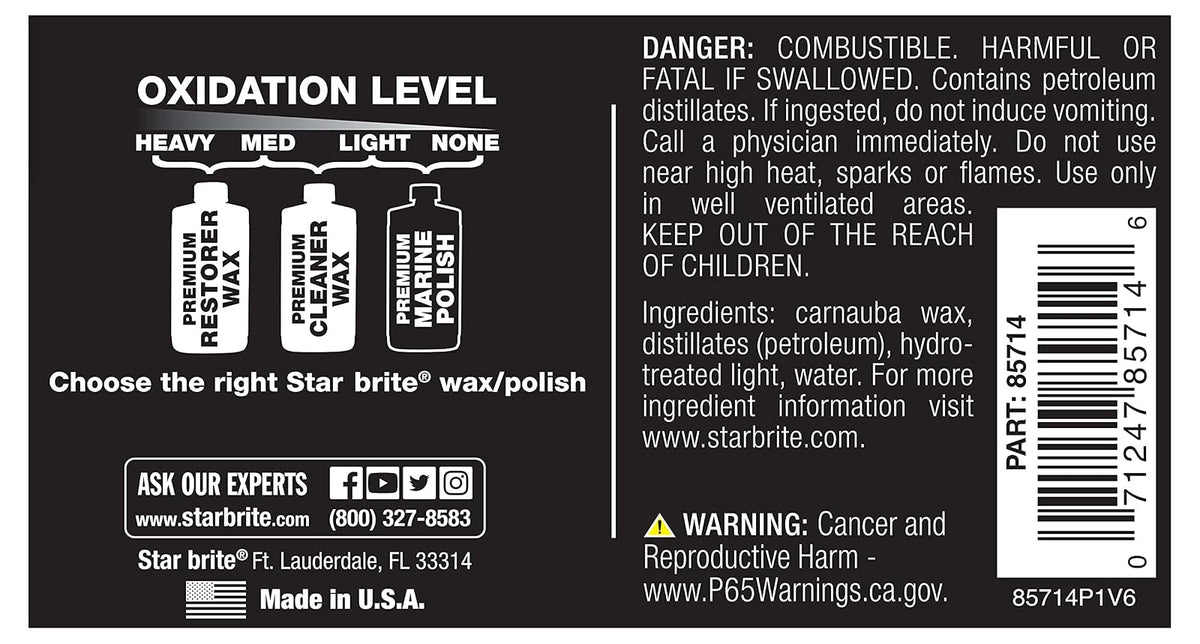 STAR BRITE Premium Marine Polish with PTEF