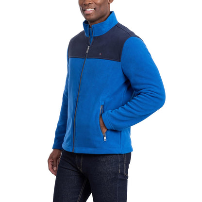 Tommy Hilfiger - chamarra clásica de forro polar con cierre frontal para hombre (talla regular y grande y alta)