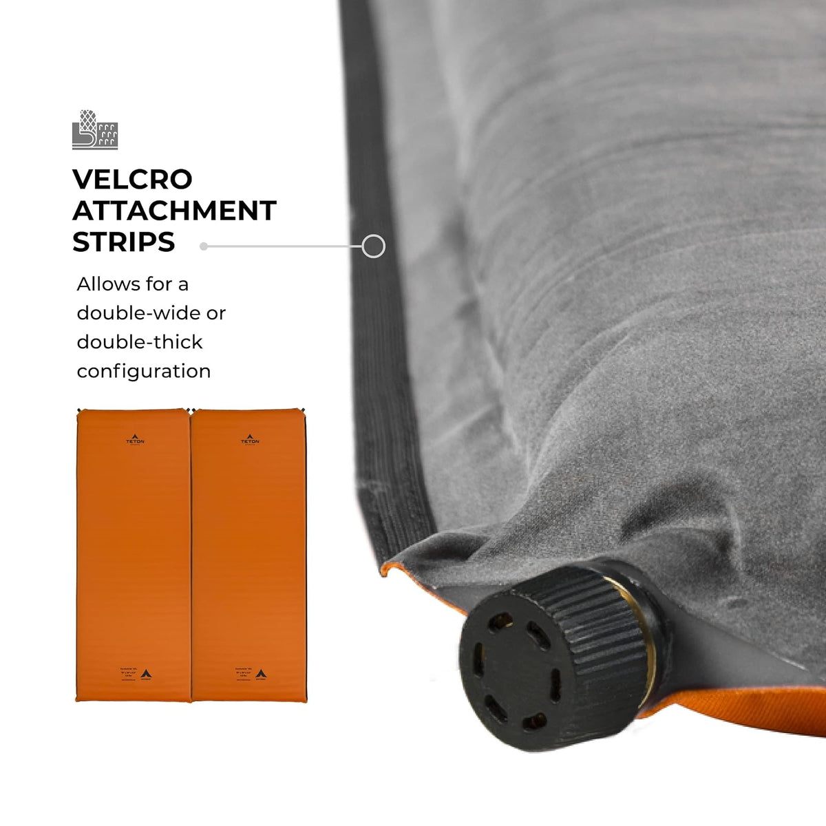 TETON Sports Comfortlite colchoneta para Acampar autoinflable.
