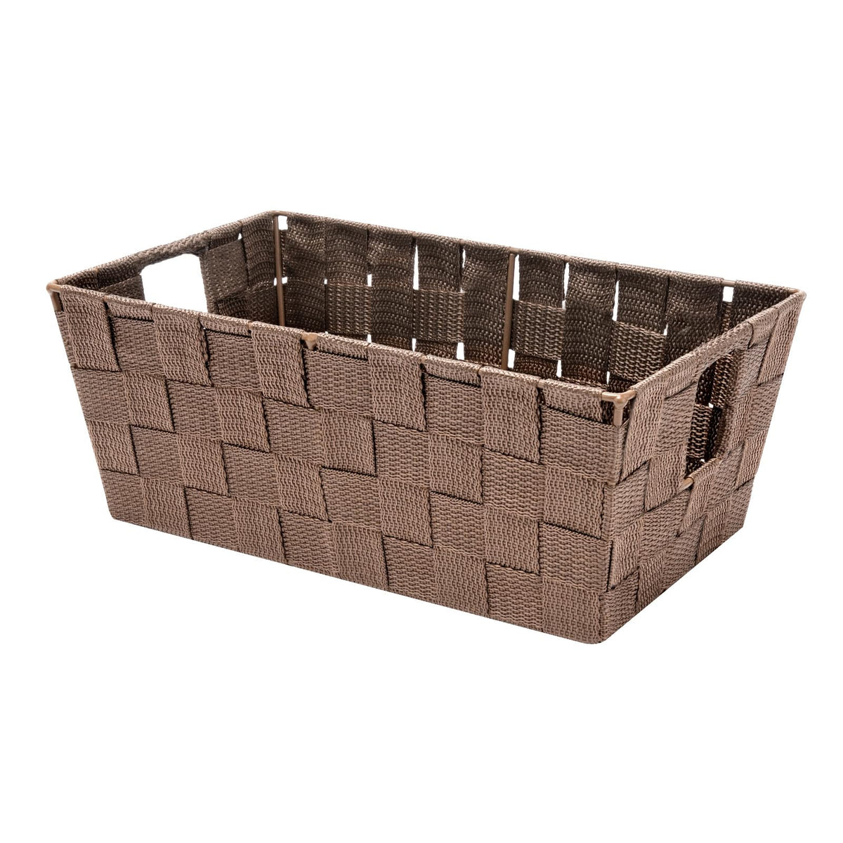 Whitmor - Cesta tejida pequeña para estante, Java, 6.5W x 11.42D x 4.53H in., 1