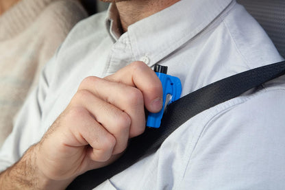 resqme Herramienta de Escape de Emergencia para Auto, Cortador de Cinturón y Rompedor de Ventana 2 en 1, Turquesa, 03.100.12