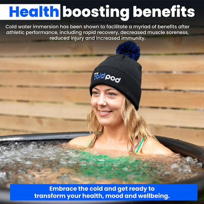 The Cold Pod - tina de hielo para atletas con funda: tina de inmersión fría de 88 galones para recuperación, piscina de baño de hielo portátil de múltiples capas