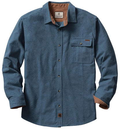 Legendary Whitetails Camisa de Franela Buck Camp De Manga Larga para Hombre - Bering Sea Heather - G