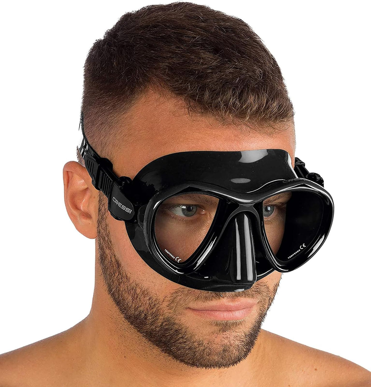 CRESSI Unisex-Adult Metis Maske für Freitauchen und Photo Sub, minimales internes Volumen