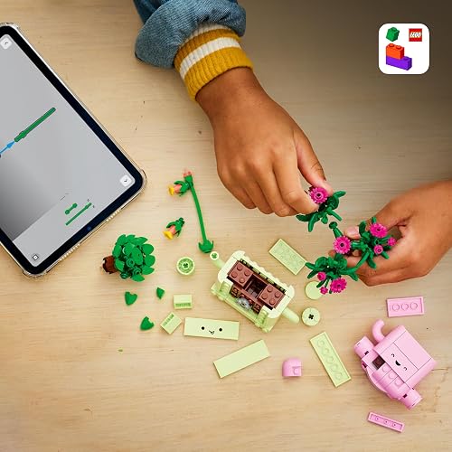 LEGO Plantas Danzarinas – Set de Construcción con Flores para Niñas y Niños – Decoración Natural – 2 Plantas y 2 Macetas de Colores Pastel – Idea de Regalo – 11506