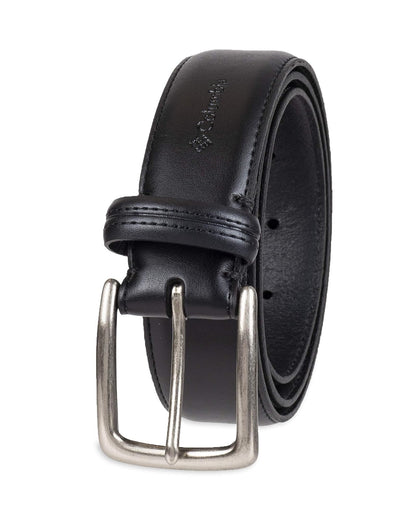 Columbia Cinturón cosido con logotipo de Trinity – Vestido casual con hebilla de una sola punta para jeans, caqui Cinturón para Hombre - Negro - - Grande