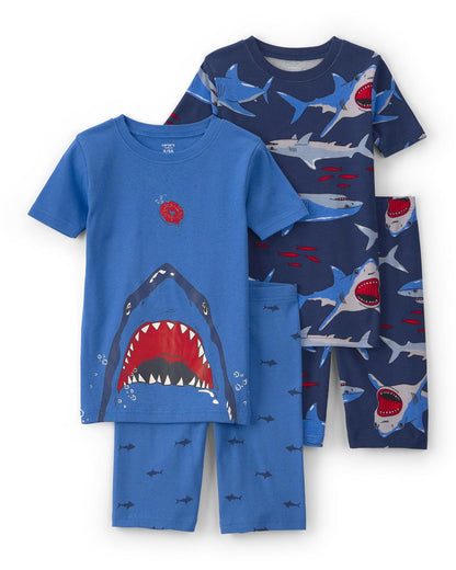 Carter's 4-Piece Tight Fit Cotton Pajama Set Juego de Pijama Niños