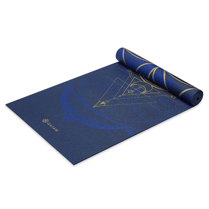 Gaiam Tapete de Yoga Reversible Extra Grueso Antideslizante - Sol y luna metálicos