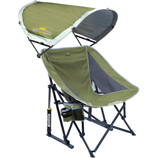 GCI - Mecedora Plegable para Exteriores con Parasol