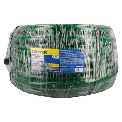 Surtek M1T50 Manguera para jardín tramada en rollo verde 1", 50 m