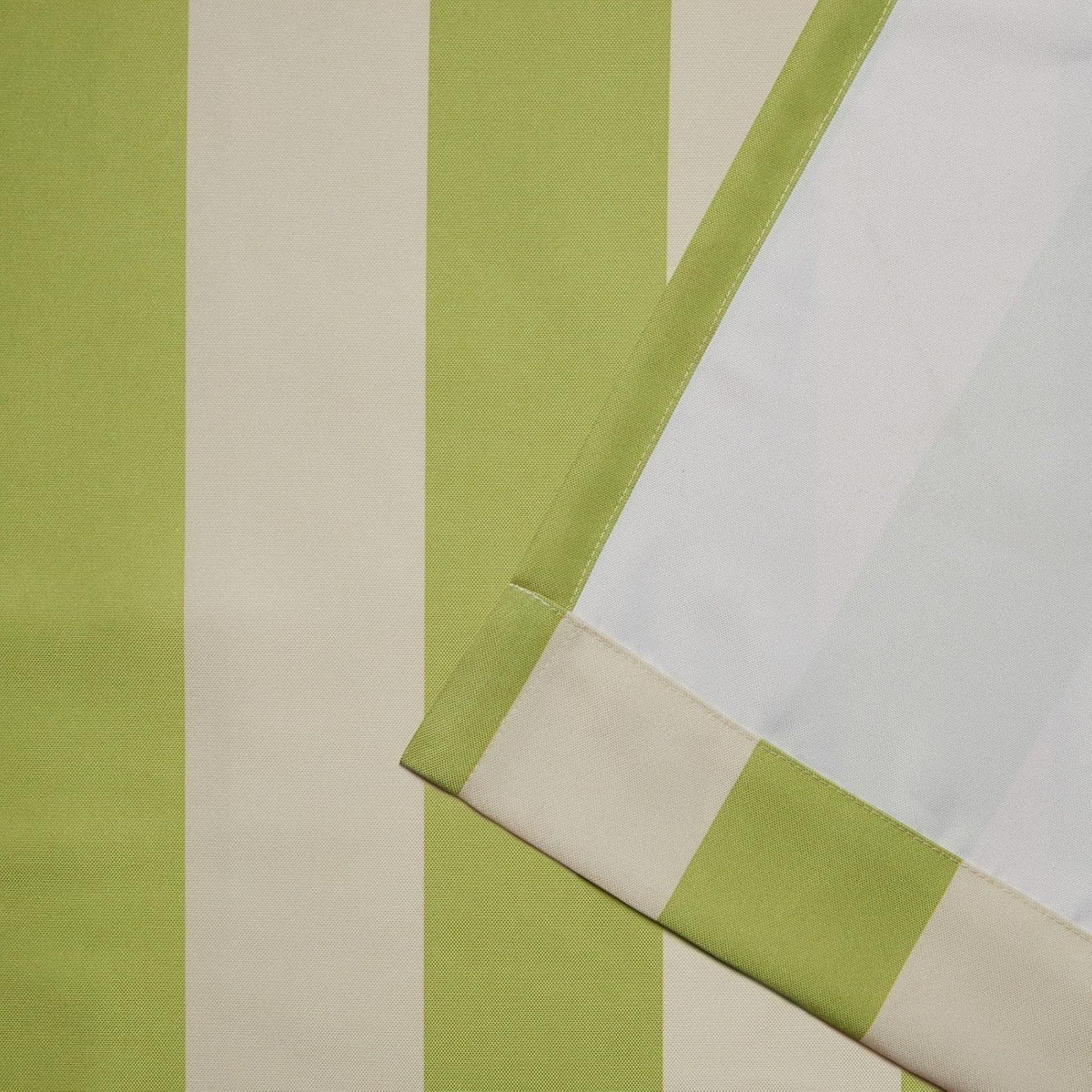 Exclusive Home - Par de Cortinas con toldo a Rayas, Kiwi/Sand, 1.37 m x 2.13 m, 1, 1