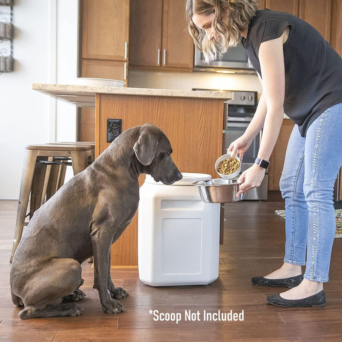 Gamma2 - Vittles Vault Outback - Recipiente hermético para almacenamiento de alimentos para mascotas, Granito cálido 50 Pound