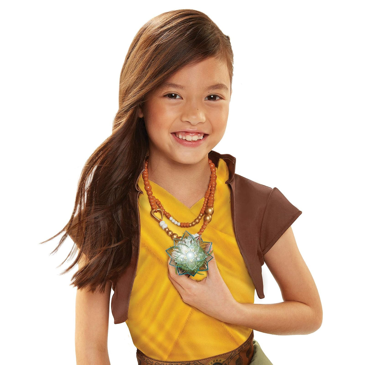 Disney Raya Dragon Flower Light Up Collar - café blanco, azul