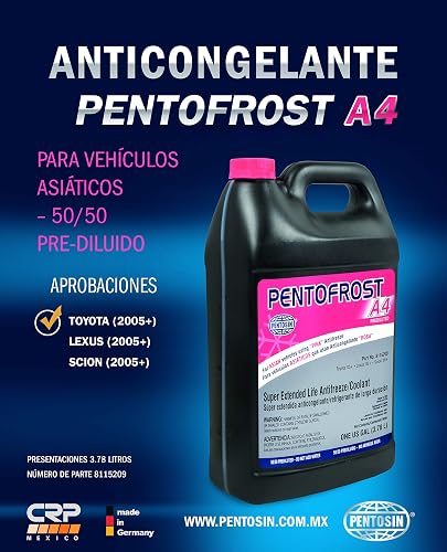 Pentosin 8115209 Anticongelante Pentofrost A4, Rosado, 1 galón