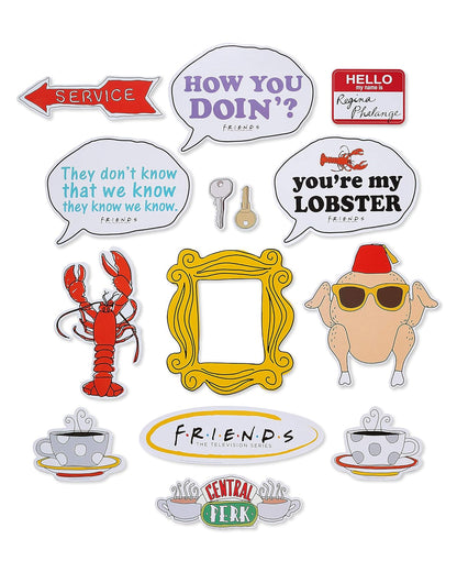 American Greetings Friends - Kit de cabina de fotos con accesorios (14 piezas)