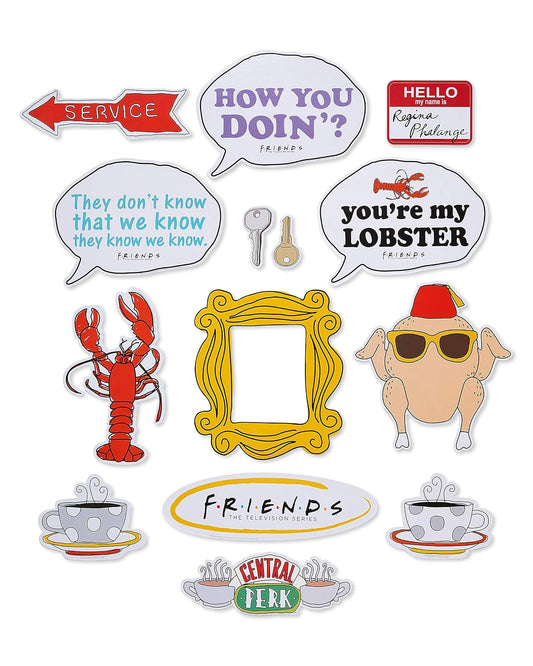 American Greetings Friends - Kit de cabina de fotos con accesorios (14 piezas)