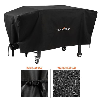 1528 600D - Cubierta de Parrilla de Gas de poliéster Resistente, Resistente al Agua, se Adapta Exclusivamente a la estación de cocción de Plancha de 36 Pulgadas, Color Negro