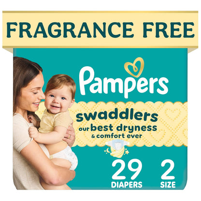 Pampers Swaddlers Pañal Desechable para Bebé, Ultra Absorbente - Size 2