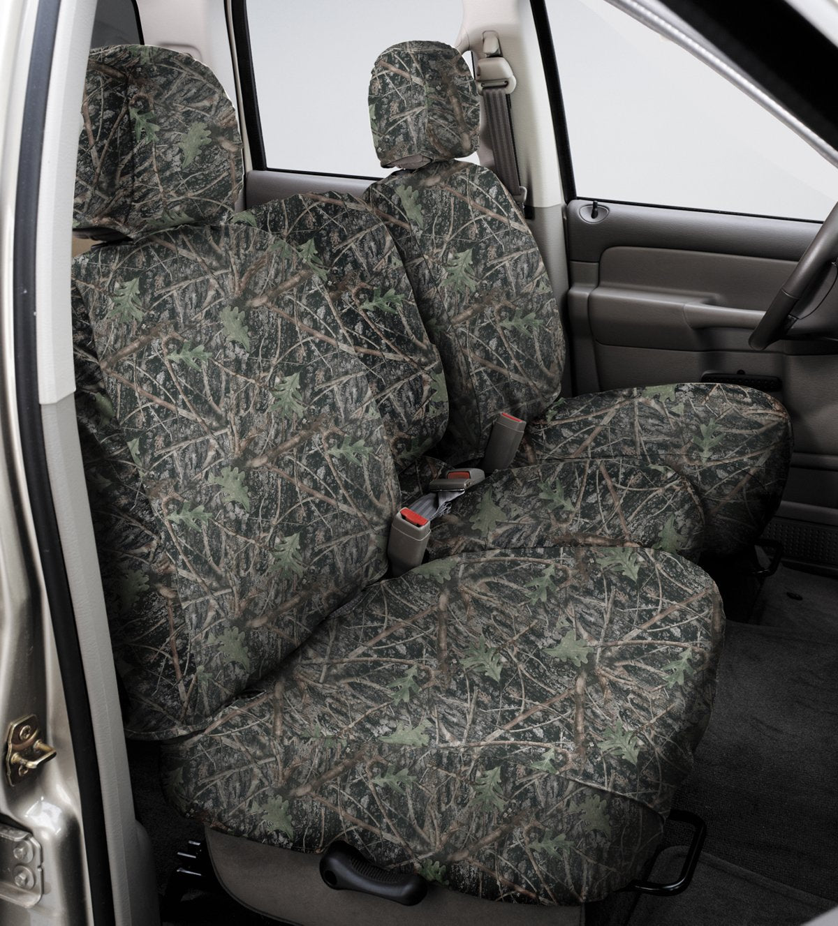 Covercraft Custom-Fit Front Banco seatsaver - Fundas para Asientos Tela de poliéster, Verde (Conceal Green)