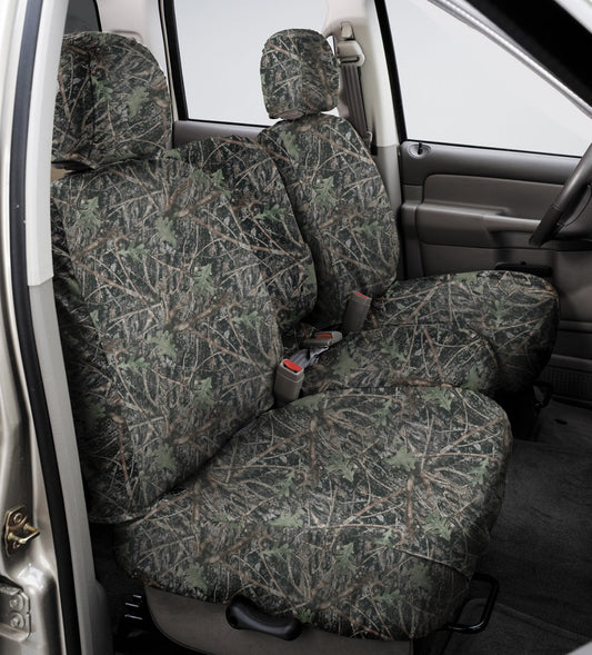Covercraft Custom-Fit Front Banco seatsaver - Fundas para Asientos Tela de poliéster, Verde (Conceal Green)