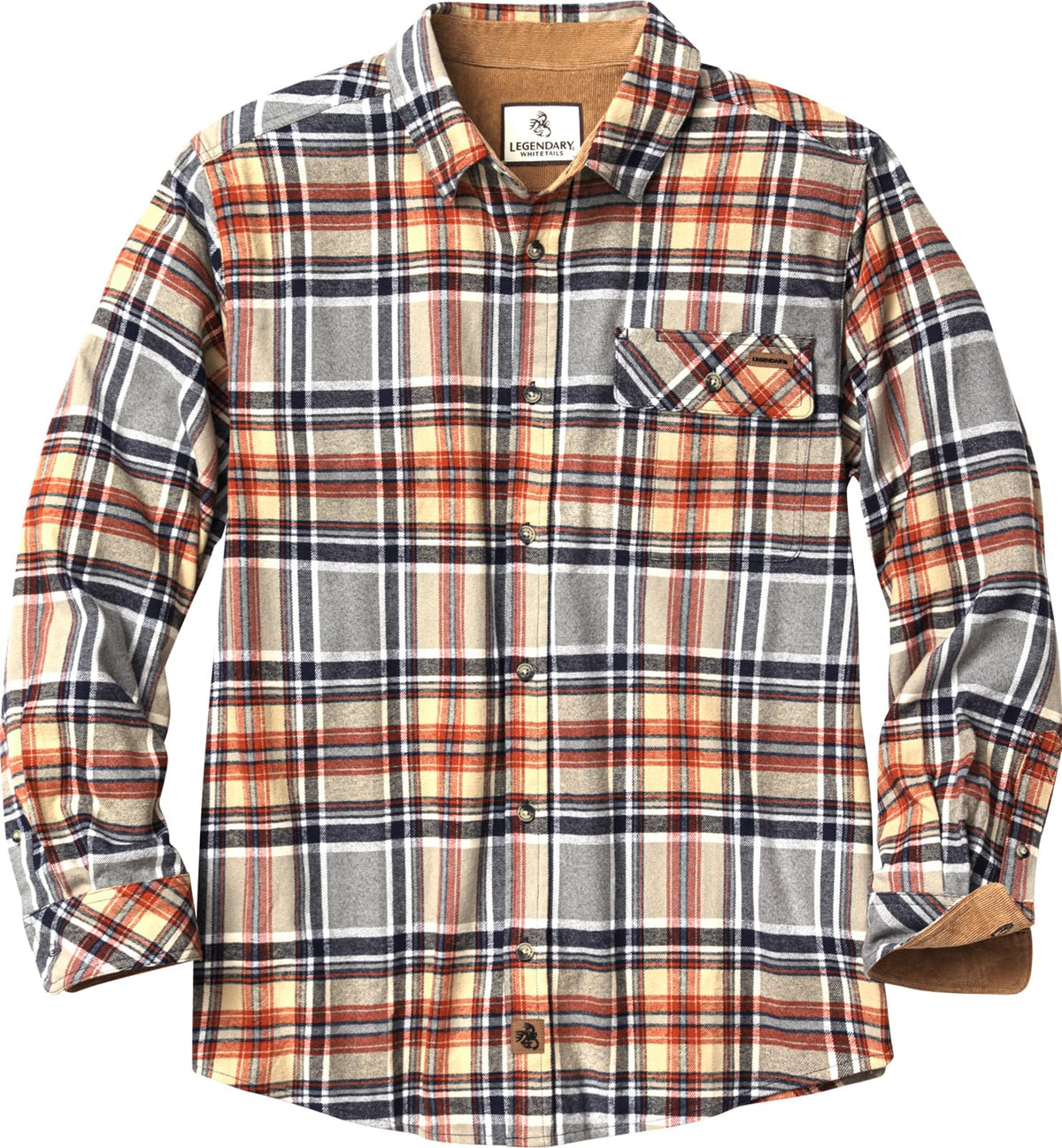 Legendary Whitetails Camisa de Franela Buck Camp De Manga Larga para Hombre - multicolor - fantasía (Montana Plaid) - G