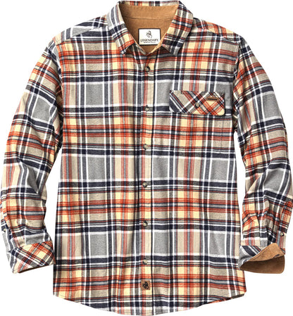 Legendary Whitetails Camisa de Franela Buck Camp De Manga Larga para Hombre - multicolor - fantasía (Montana Plaid) - G