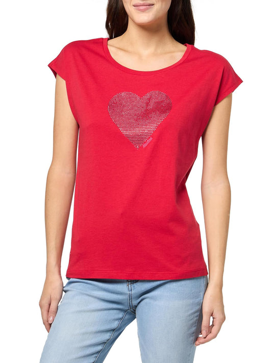 Nautica Hotfix - Playera de Manga Corta con diseño de corazón para Mujer