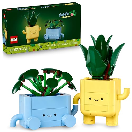 LEGO Plantas Felices - Juguetes de Construcción para Niñas y Niños, Años 9+ - Decoración para Escritorio, Recamara - 10349