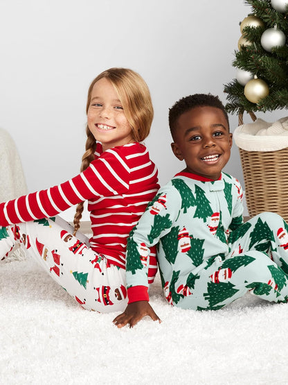 Simple Joys by Carter's Juego de Pijama de Navidad de algodón de 3 Piezas Juego de Pijama para bebés niñas