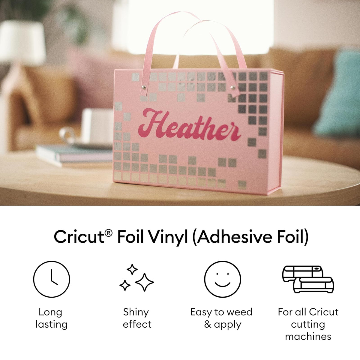 Cricut - Vinilo de aluminio dorado - 12 x 10 pies