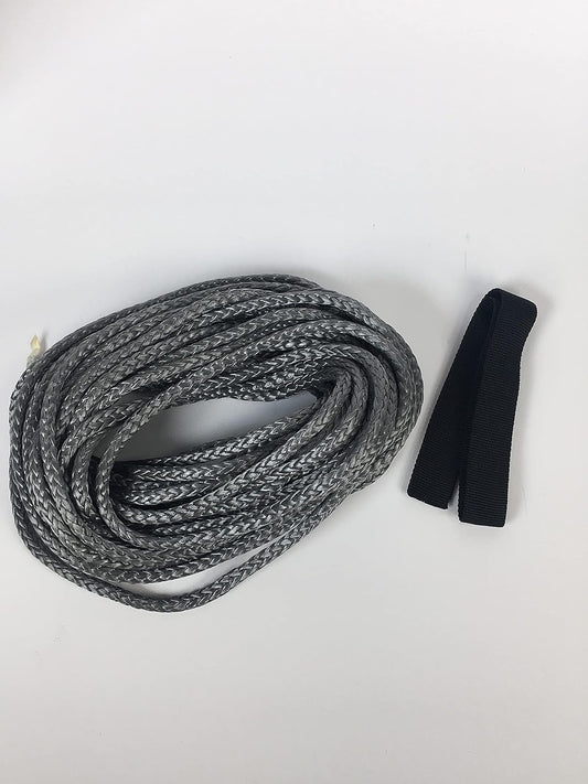 WARN 100975 - Kit de repuesto de cuerda sintética de cabrestante, compatible con: cabrestantes VRX y AXON - 1/4" x 50'