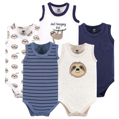 Hudson Baby Body unisex de algodón sin mangas para bebé
