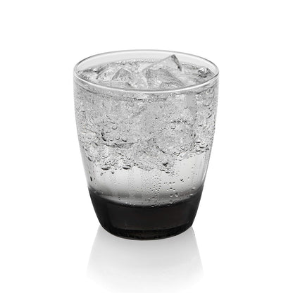 Classic 16 Pieces set, smoke | Capacidades de 18 onzas y 13 onzas para agua, refrescos, cócteles y más con bases teñidas de humo y limpieza segura para