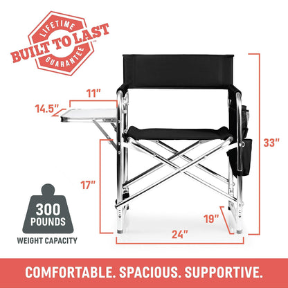 Picnic Time 809-00-138-000-0 Silla Plegable, Color Azul Marino