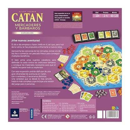 Catan: Mercaderes y Bárbaros en Español, Juego de Mesa, Devir