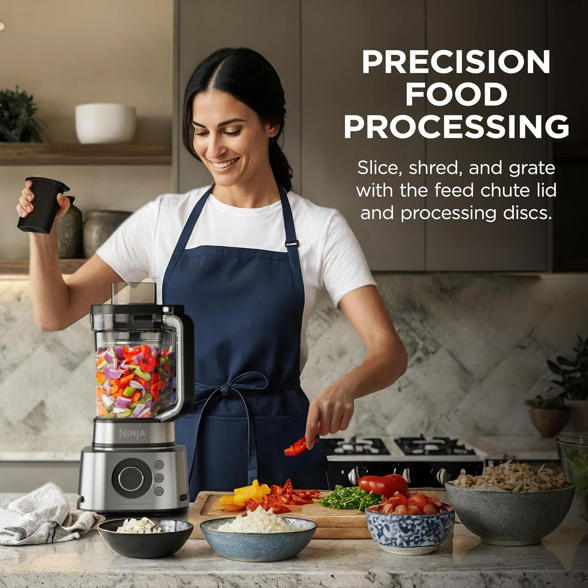 Sistema de Cocina Ninja 3 en 1 Gris SS400-PLATA