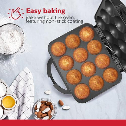 Holstein Housewares HU-09006B - Máquina hacer para cupcakes, Negro, 1