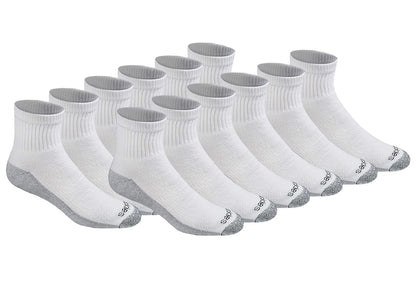 Dickies Calcetines Dri-Tech Control de Humedad para Hombre - G - Blanco (12 pares).