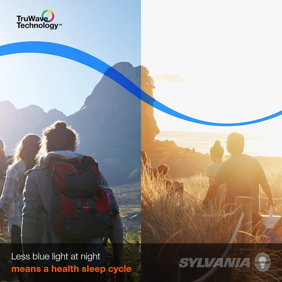 Sylvania - foco LED TruWave Natural Series BR40, equivalente a 85 W, 12 W, 1100 lúmenes, base media, regulable, esmerilada, 3000 K, blanco, paquete de 2 (40786)